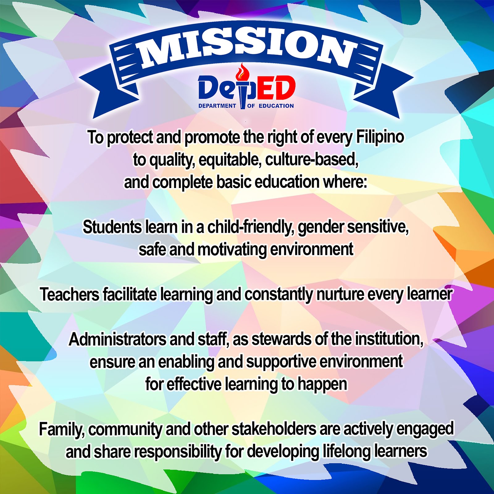 What Is The Meaning Of Deped Core Values