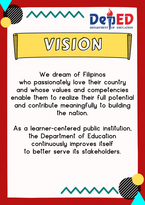 Vision, Mission and Core Values | Cuneta Elementary School